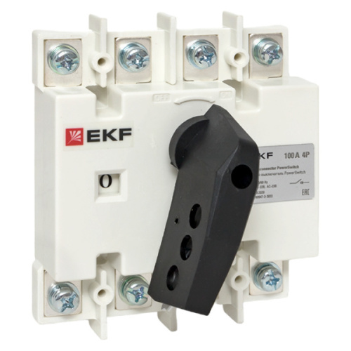 EKF Рубильник-выключатель 100A 4P c рукояткой управления для прямой установки PowerSwitch EKF (psds-100-4)