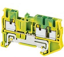 SCHNEIDER ELECTRIC Клемма пружинная PIT с заземлением 3 точки 2.5мм.кв. желто-зеленая (NSYTRP23PE)