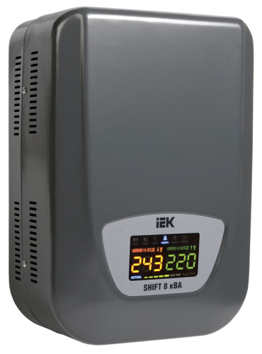 IEK Стабилизатор напряжения настенный серии Shift 8 кВА (IVS12-1-08000)