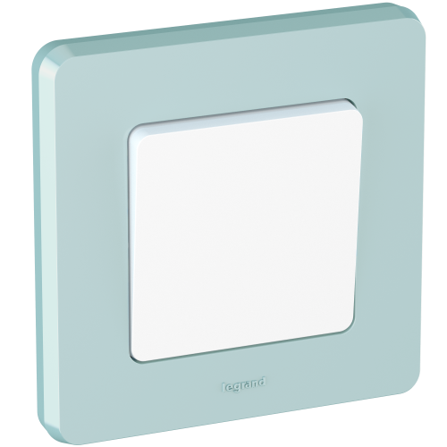 LEGRAND INSPIRIA Рамка декоративная универсальная  , 1 пост, для горизонтальной или вертикальной установки, цвет &quot;Мятный&quot; (673935) фото 3