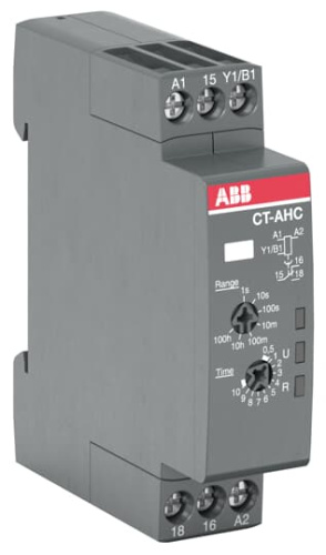 ABB Реле времени CT-AHC.12 компактное  (задержка при отключ.) 24-48B DC, 24- 240B AC  (7 диапазонов време (1SVR508110R0000)