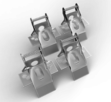 ВАРТОН Комплект креплений для монтажа панелей в гипсокартонные потолки v.2  (V4-A0-70.0018.PNL-0002)