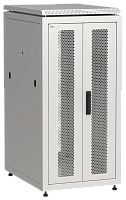 IEK Шкаф напольный сетевой 19' LINEA N 24U 600х800мм передняя распашная перфорированная дверь задняя перфорированная серый (LN35-24U68-2PP)