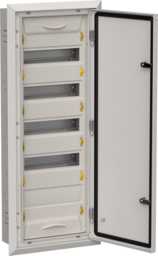 TITAN 5 Корпус металлический ЩРв-60 (1х60) 880х365х130мм IP31 серый (одна дверь) IEK