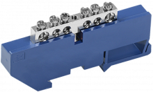 IEK Шина N ''ноль'' на DIN-изоляторе Ni ШНИ-6х9-6-Д-С IEK  (YNN10-06-D-K07-N)