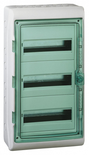 SCHNEIDER ELECTRIC Щит распределительный навесной ЩРн-П-54 IP65 пластиковый прозрачная дверь белый Kaedra  (13986)