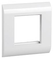IEK Лицевая рамка для мод. Mosaic 80х80мм пластиковый суппорт белая (CS5-12M-P)