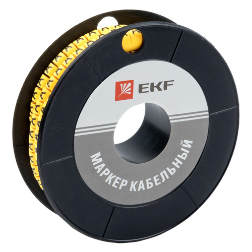 EKF Маркер кабельный 6.0кв.мм A (350ед)  (ЕС-3) (plc-KM-6-A)