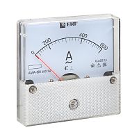 EKF Амперметр AM-A801 аналоговый на панель 80х80  (круглый вырез) 600А трансформаторное подключение (ama-801-600)