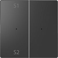 SCHNEIDER ELECTRIC Клавиша D-Life PlusLink 2-ная с S1/S2 пусто антрацит SD (MTN5226-6034)