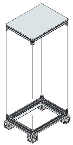 ABB Рама шкафа верхняя/нижняя 1200x500ШхГ (EK1250KN)