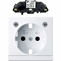 SCHNEIDER ELECTRIC Центральная плата с модулем световой подсветки для розеток Schuko белый (MTN2334-0325)
