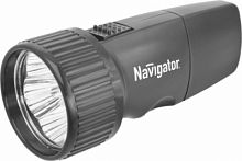 NAVIGATOR Фонарь светодиодный NPT-CP02-ACCU 5LED аккумуляторный с вилкой для зарядки пластик (94941) (18621)