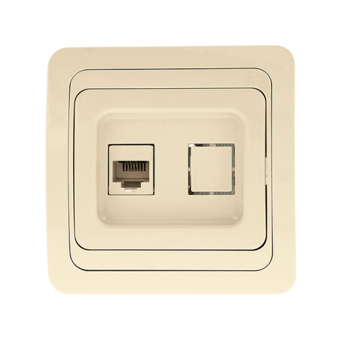 EKF Лондон Розетка телефонная Phone бежевая (EET01-034-20) фото 2