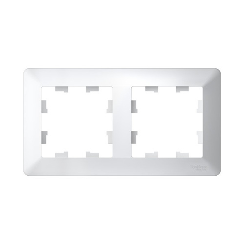 ATLASDESIGN AIR 2-постовая РАМКА, БЕЛЫЙ (ATN220102) фото 2