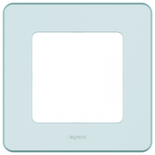 LEGRAND INSPIRIA Рамка декоративная универсальная  , 1 пост, для горизонтальной или вертикальной установки, цвет &quot;Мятный&quot; (673935)