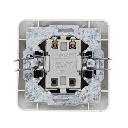 EKF Лондон Выключатель одноклавишный с индикатором 10А белый (EEV10-121-10) фото 3