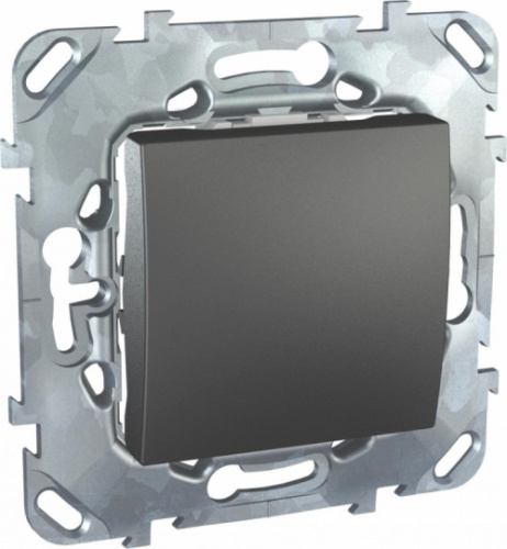 SCHNEIDER ELECTRIC UNICAtop Переключатель одноклавишный коридорный в рамку черный (MGU5.205.12ZD)