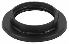 ЭРА Кольцо для патрона E14, пластик, черное  (100/1000/24000)  (Б0043678)